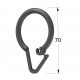 SHOWER CURTAIN RING PLASTIC GREY